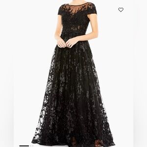 Mac Duggal Embellished Tulle A-Line Gown